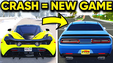 Playing Roblox But When I CRASH, The Game Switches!