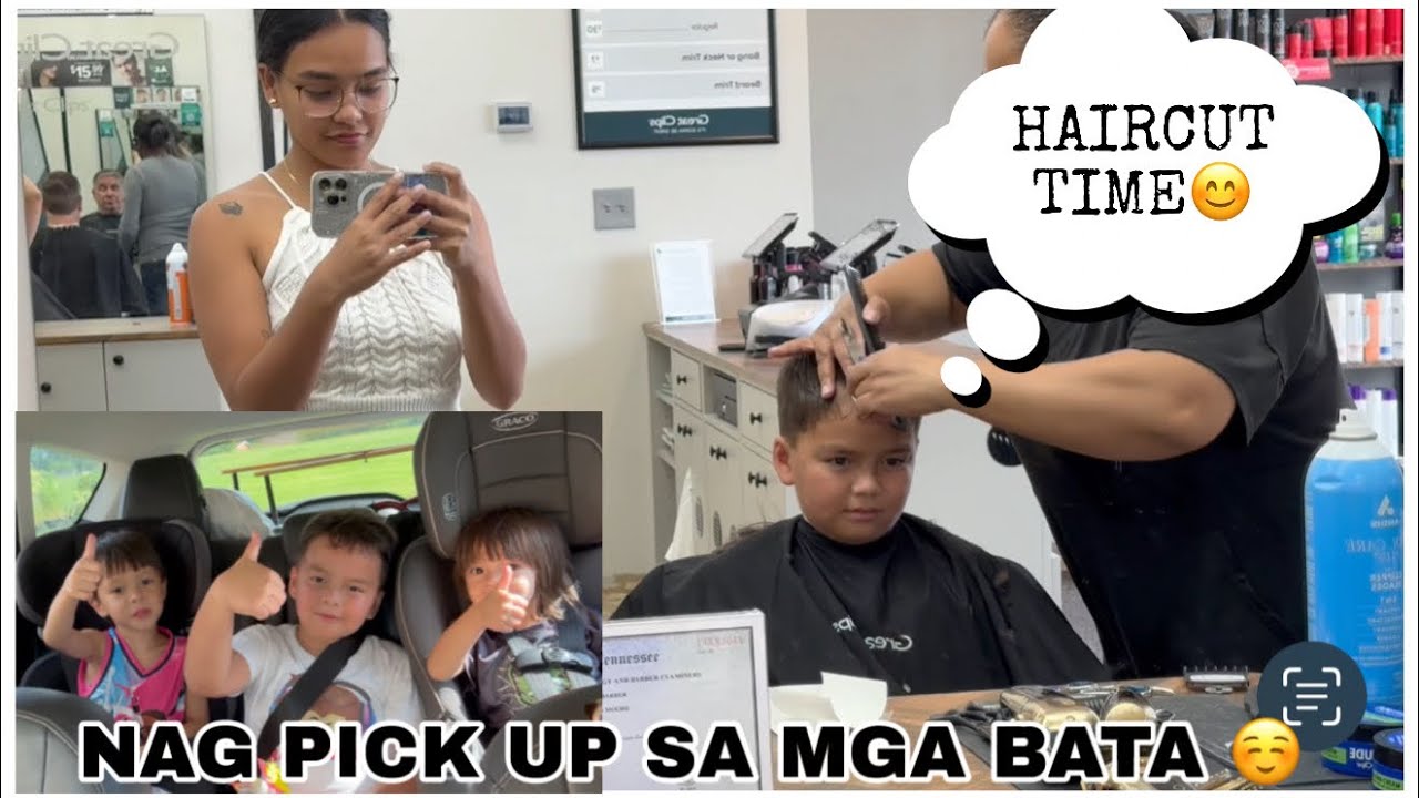 NAGPAGUPIT KAY WILLIAM|ANG GWAPO 😍|PICKING UP THE KIDS BALIK NA SA BAGONG BAHAY ☺️|Life in America🇺🇸