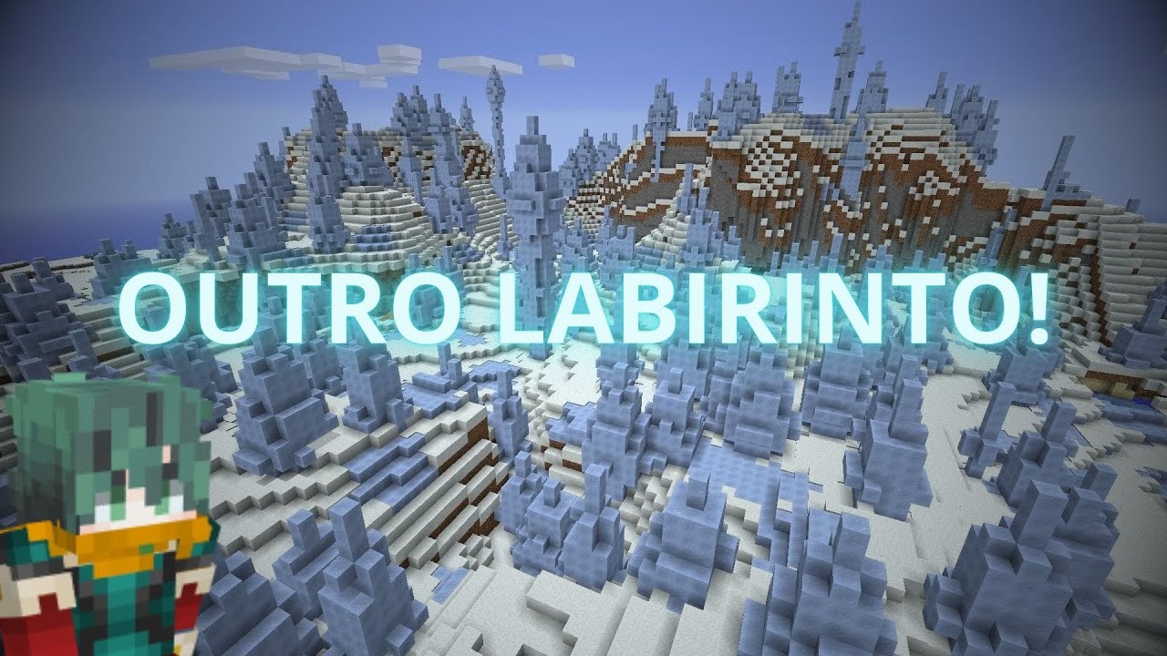Acabei encontrando outro Labirinto De Gelo Eu não acredito! (Minecraft Mod)