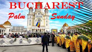 Palm Sunday Procession in Bucharest, Romania