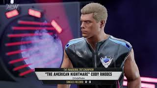 AEW: Fight Forever (PS5) - Cody Rhodes vs Dustin Rhodes Gameplay | AEW Dynamite Match (4K 60fps)