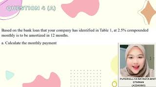 GROUP ASSIGNMENT - GROUP 17 -  ( BUSINESS MATHEMATICS AFT1103 ) Profile