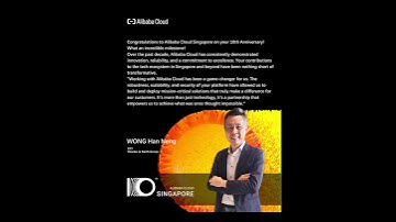 #CongratsNote: C&K CIO on #AlibabaCloudSG10 | Cloud Journey Milestone