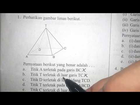 Perhatikan Gambar Limas Berikut Pernyataan Berikut Yang Benar Adalah