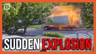 Whoa! Truck Suddenly Explodes, Rattles Illinois Neighborhood