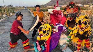 WAH GES BARONGAN MACAN KUNING TERNYATA AN4KNYA BANTENGAN BEROT UNGU 