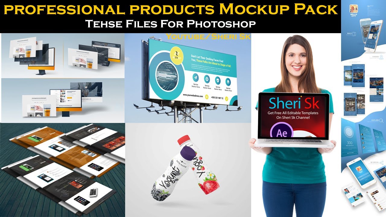 New Professional Product Mockups Templates In PSD Files |Sheri Sk| |Product Mockup|