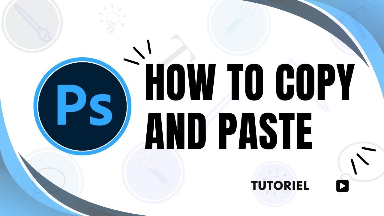 How do you copy and paste on Photoshop - YouTube