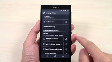 How to change the language on Sony Xperia ZL