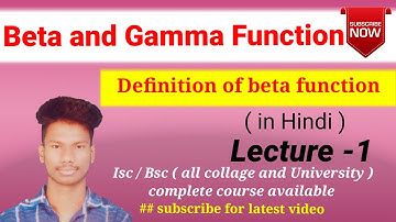 Definition of beta functions and it