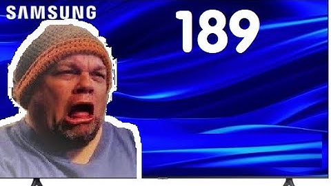 Fix Samsung Smart TV Error Code 189