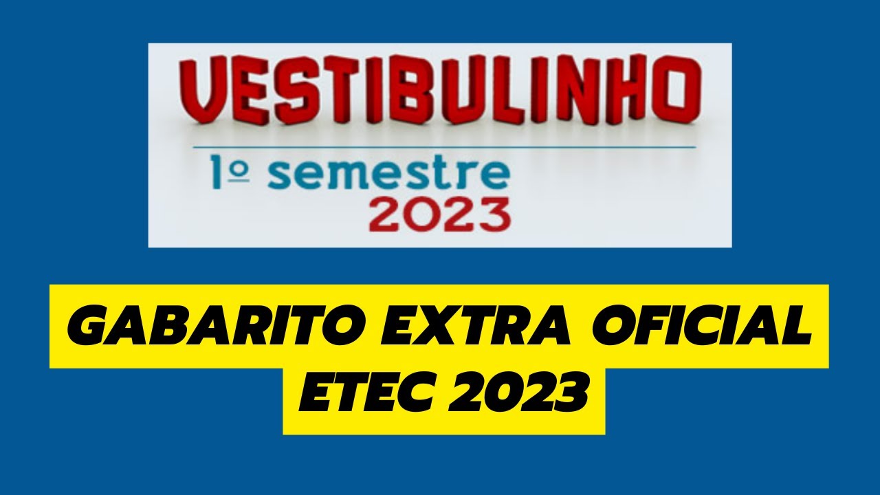 Etecs 2023/2: confira resultado do Vestibulinho