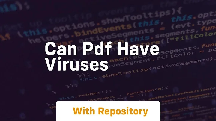 can pdf have viruses