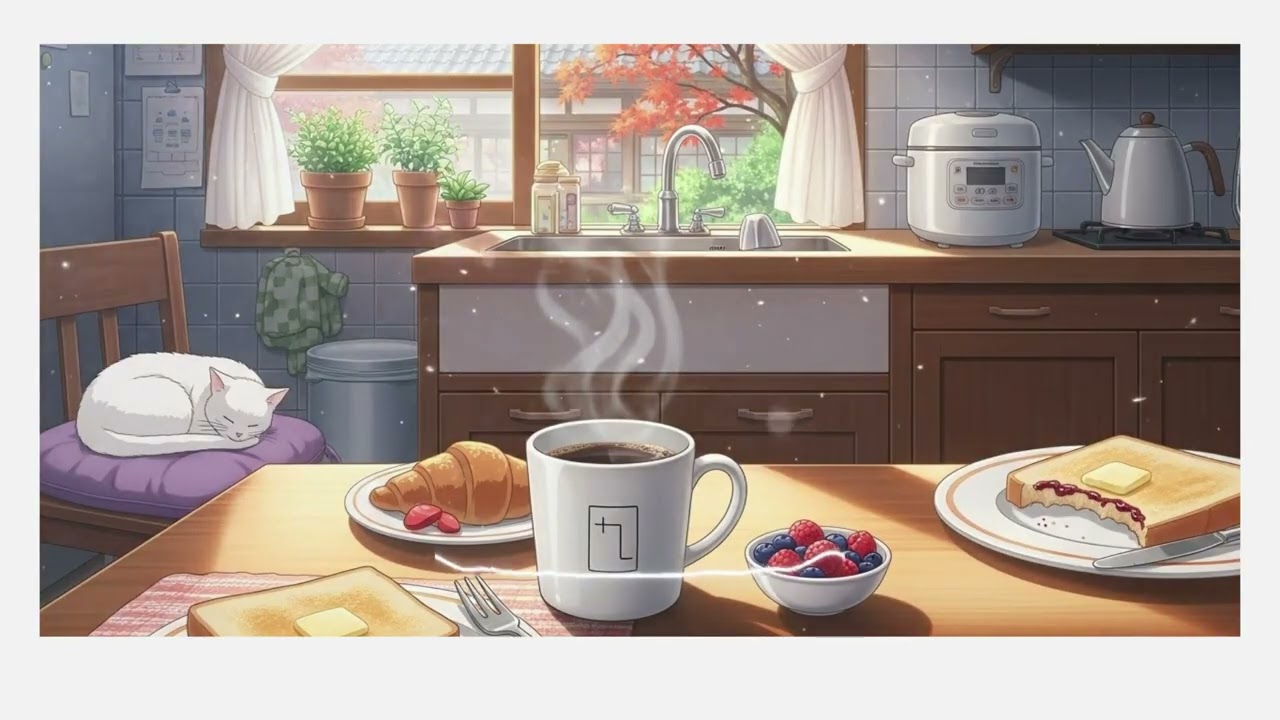 Gentle Morning Lofi for Daily Routine ( 1 hour )