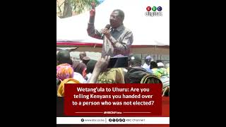 Wetang'ula to Uhuru: You handed over to a person you knew had not been elected?