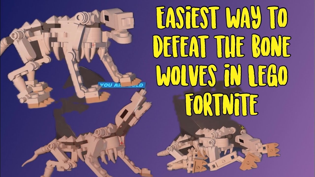 Easiest way to defeat the bone wolves in LEGO Fortnite YouTube