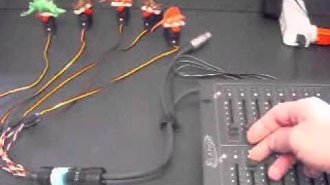 DMX 512 Servo-Pak 5.  Inverting The  Direction of the Servo Motors