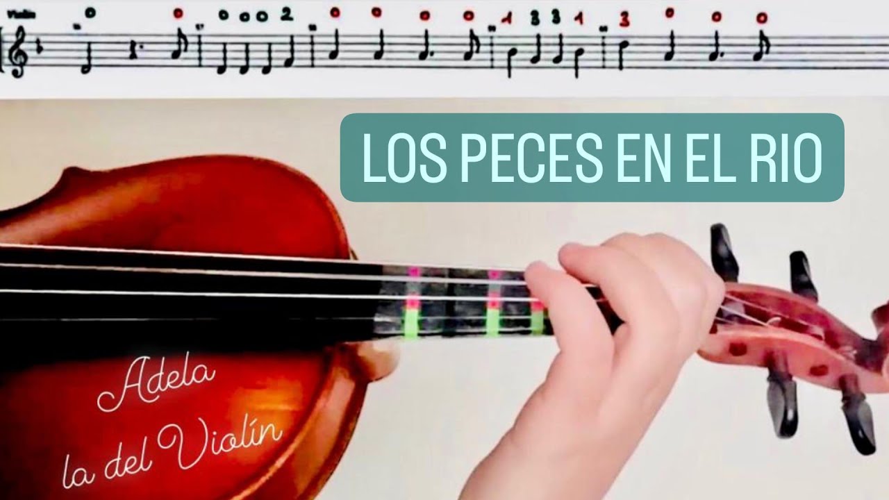 LOS PECES EN EL RÍO, VIOLIN (PARTITURA+AUDIO) VILLANCICO - YouTube