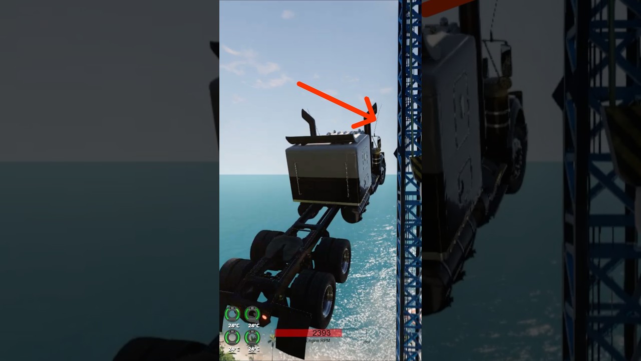 Which vehicle causes the most damage when hitting a crane? 