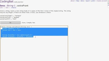 CodingBat.com Java Puzzles 13