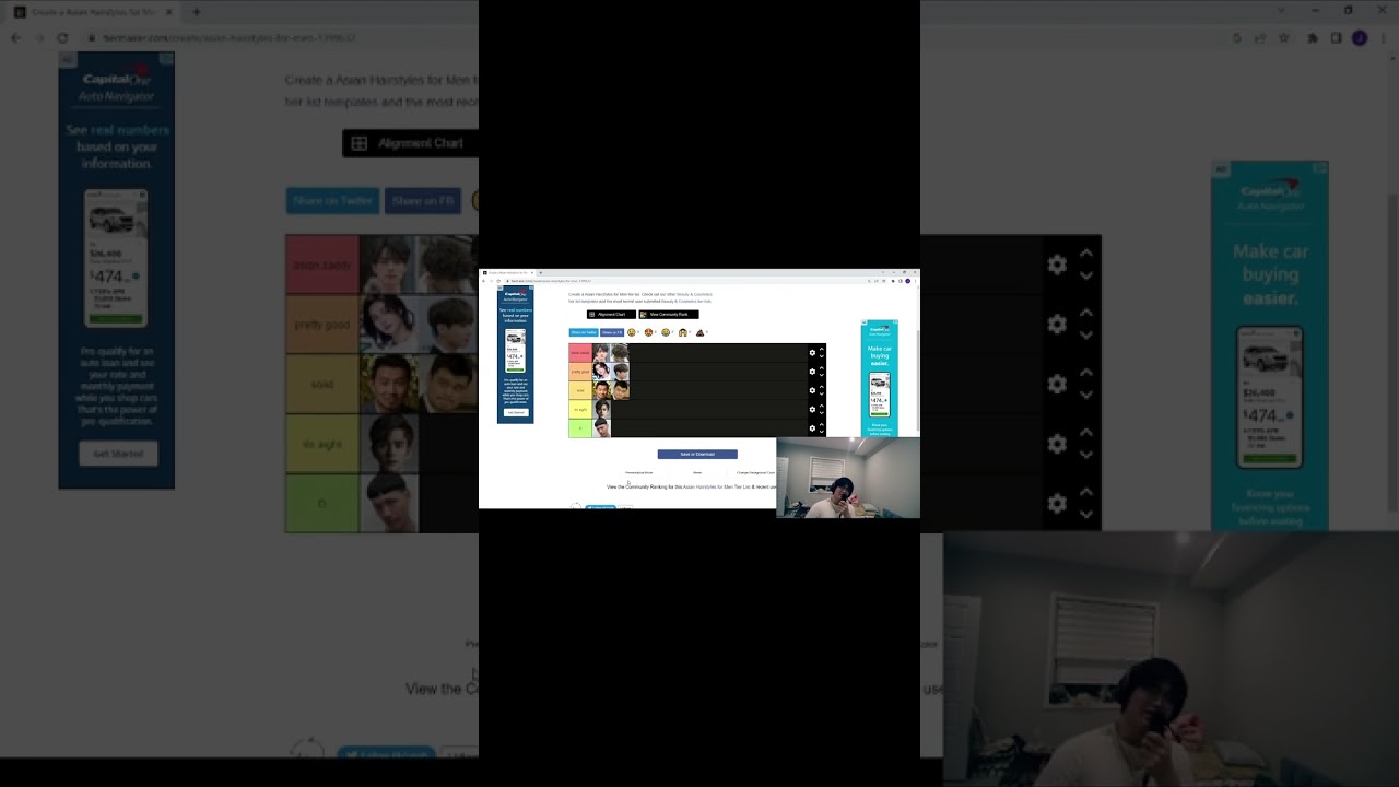 Asian Haircut Tierlist, but it's based on rizz level 