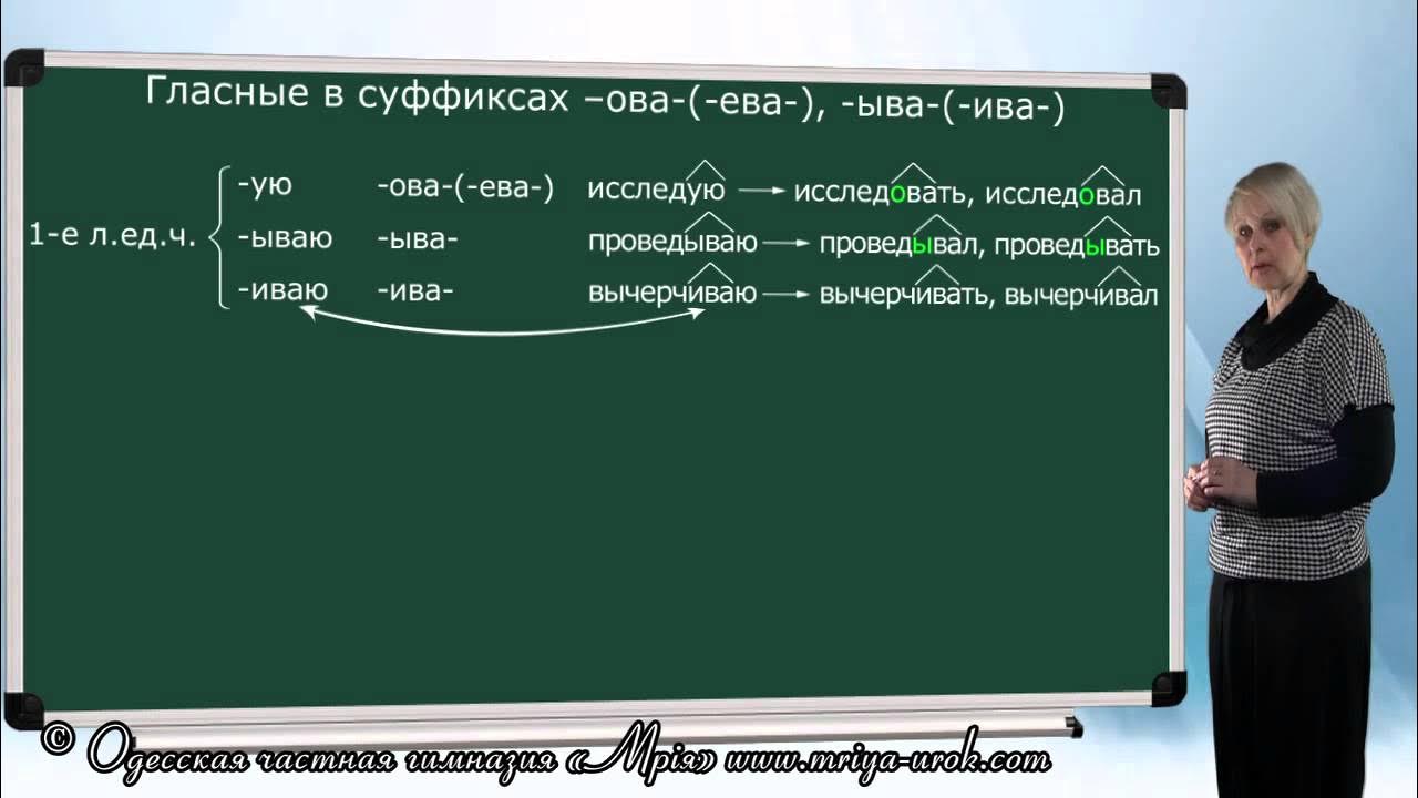 Когда пишется суффикс ова