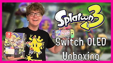 Splatoon Player Unboxes Splatoon 3 Switch OLED