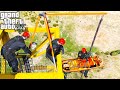 GTA 5 Firefighter Mod Tripod High Angle Hoist Rescue Injured Worker Hanging From A Wind Turbine