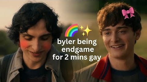 byler having a gay romance for 2 mins not so straight (stranger things s5)
