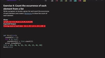 How to count the occurrence of each element from a List in PYTHON | CodePlot