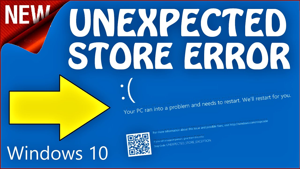 How to fix Unexpected Store Exception Windows 10 (English) - YouTube