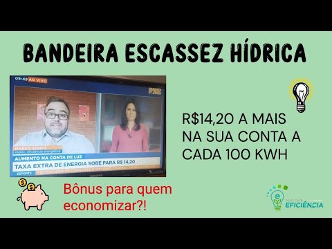 Explicação da bandeira escassez hídrica