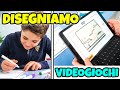 Creiamo verigiochi disegnando sfide pazze e divertenti padre figlio