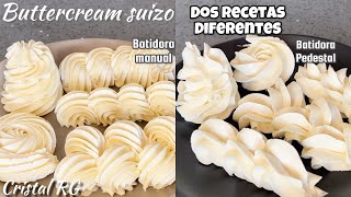 2 Recetas Buttercream de merengue suizo