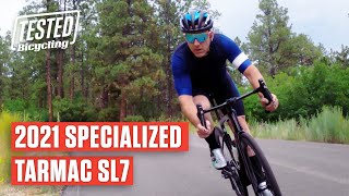 NEW Specialized Tarmac SL7 2021 - The Benchmark Road Race Bike Gets Better | TESTED | Bicycling NEW Specialized Tarmac SL7 2021 - The Benchmark Road Race Bike Gets Better | TESTED | Bicycling