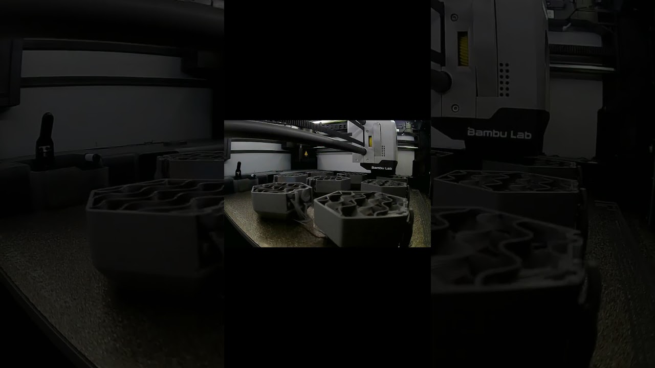 Dumbell Business Card Holder Ends 2 short #3dprinting #timelapse