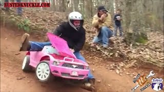 ANKLE SNAPPING CRASH | EXTREME BARBIE JEEP RACING 2014