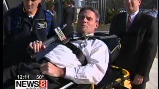 111513 WTNH LifeStar stretcher dedication