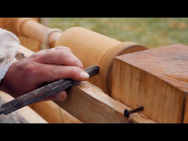 A Pole Lathe For Our Cabin! - Townsends Wilderness Homestead class=