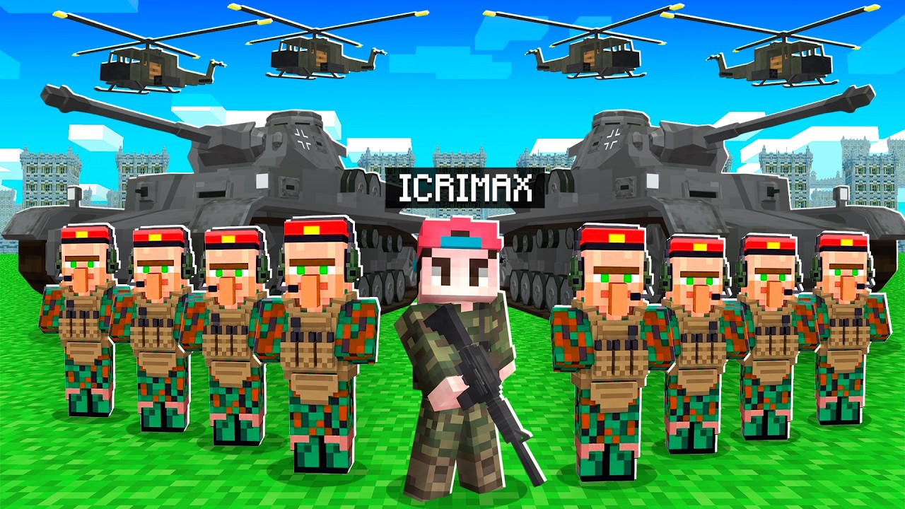 Ich BAUE eine VILLAGER MILITÄR BASE in MINECRAFT!