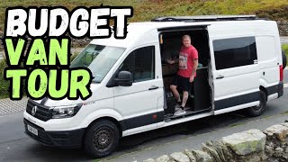 BUDGET VW Crafter Camper Van Tour