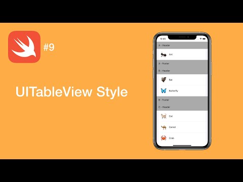 UITableView Styles - Swift #9 - iOS Programming