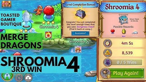 Shroomia 4 Merge Dragons 3rd Win Get Dangerous Chest