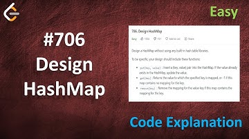Design HashMap | Live Coding with Explanation | Leetcode - 706
