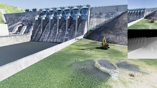 Conworth RESMOS - Drone Simulation over Daecheong Dam Digital Twin
