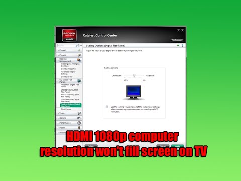 Hdmi 1080p Computer Resolution Won T Fill Screen On Tv Youtube Hdmi 1080p Computer Resolution Won T Fill Screen On Tv Youtube