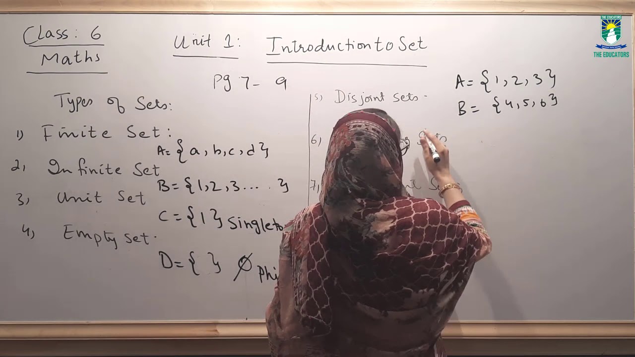 Class 6 Math Unit 1 Types of sets YouTube