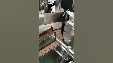 Glass dropper bottle labeling machine working flow  #labelingmachine #labelingsolutions #tincture