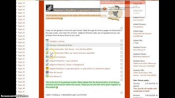 A Tour of my Sandbox Moodle Course