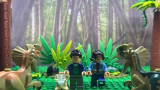 Juric World Chaos Theory Season 4 Dilophosaurus Scene Prediction Lego Stopmotion